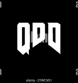 QDD letter logo design for technology company. QDD logo design black ...