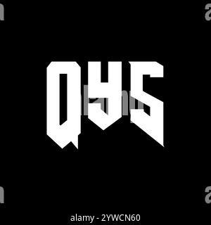 QYS letter logo design for technology company. QYS logo design black ...