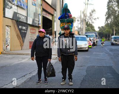 Mexico City, Mexico. 10th Dec, 2024. Catholic faithful to the Virgin of Guadalupe, continue their pilgrimage to the Basilica of Guadalupe on the occasion of the religious celebration to honor the Virgin of Guadalupe. on December 10, 2024 in Mexico City, Mexico. (Photo by Ian Robles/ Credit: Eyepix Group/Alamy Live News Stock Photo