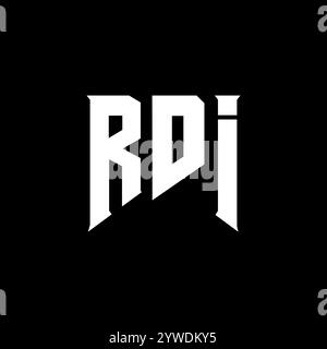 RDI letter logo design for technology company. RDI logo design black ...