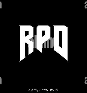 RPD letter logo design for technology company. RPD logo design black ...