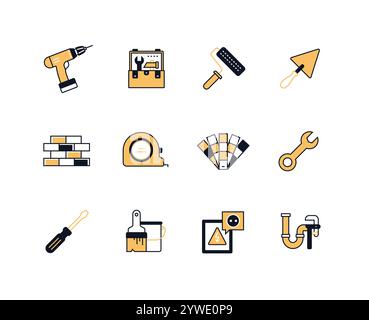 Inspection web icons in line style. Examination, testing, quality ...