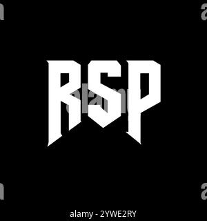 RSP letter logo design for technology company. RSP logo design black ...