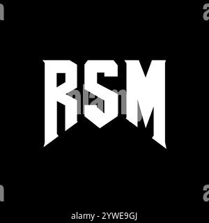 RSM letter logo design for technology company. RSM logo design black ...