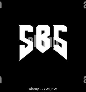 SBS letter logo design for technology company. SBS logo design black ...