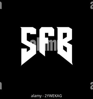 SFB letter logo design for technology company. SFB logo design black ...
