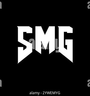 SMG letter logo design for technology company. SMG logo design black ...