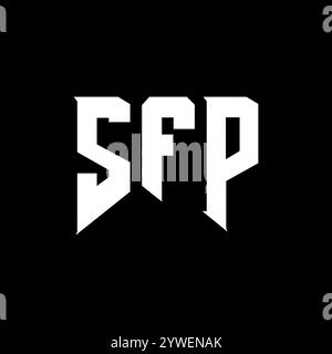 SFP letter logo design for technology company. SFP logo design black ...