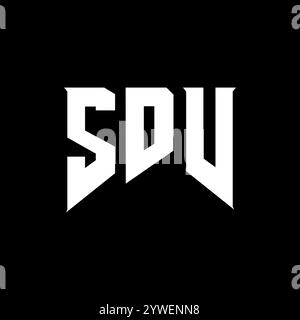 SDV letter logo design for technology company. SDV logo design black ...