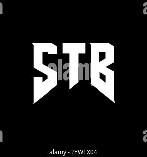 STB letter logo design for technology company. STB logo design black ...