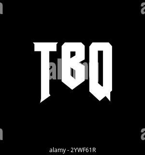 TBQ letter logo design for technology company. TBQ logo design black ...