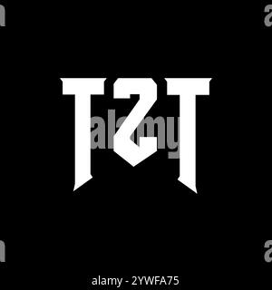 TZT letter logo design for technology company. TZT logo design black ...