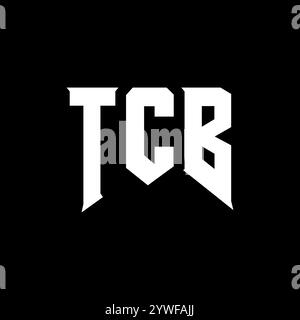 TCB letter logo design for technology company. TCB logo design black ...