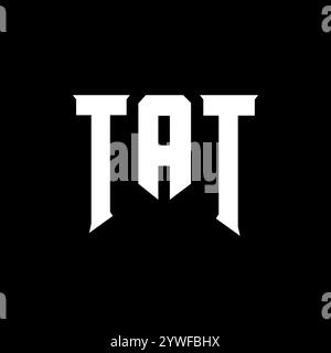 TAT letter logo design for technology company. TAT logo design black ...