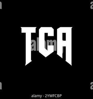 TCA letter logo design for technology company. TCA logo design black ...