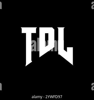 TDL letter logo design for technology company. TDL logo design black ...