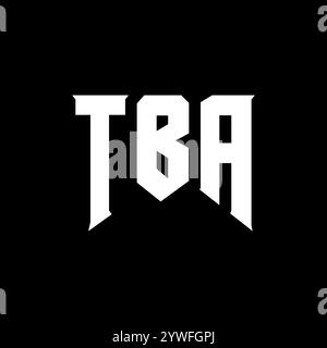 TBA letter logo design for technology company. TBA logo design black ...