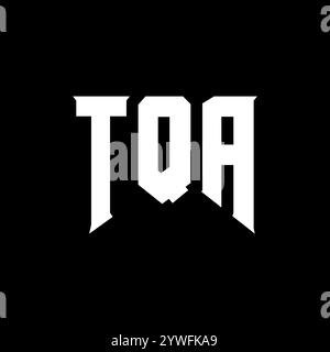 TQA letter logo design for technology company. TQA logo design black ...