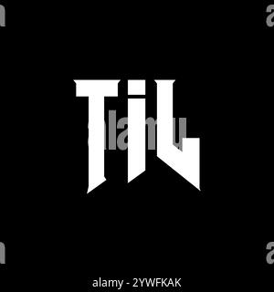 TIL letter logo design for technology company. TIL logo design black ...