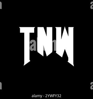 TNW letter logo design for technology company. TNW logo design black ...