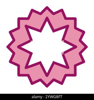 Symmetrical Islamic pattern with mandala-style elements, ideal for social media posts, posters, and greeting cards during Ramadan, Eid Stock Vector
