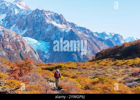 Hike in autumn season Hike in autumn season Hike in the autumn mountains. Fall season theme. LicenseRF 22333668 ,model released, Symbolfoto Copyright: Stock Photo