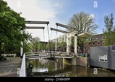 Bridge over Channel. Drawbridge over Canal and Body of Water north west ...