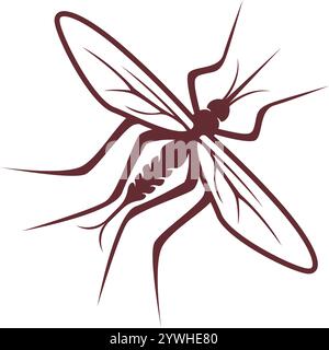 Mosquito icon logo design template Stock Vector