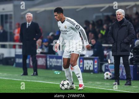 Bergamo, Italien. 10th Dec, 2024. Jude Bellingham of Real Madrid CF seen in action during UEFA Champions League 2024/25 League Phase - Matchday6 football match between Atalanta BC and Real Madrid CF at Gewiss Stadium Credit: dpa/Alamy Live News Stock Photo