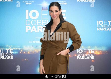 Rome, Italy. 11th Dec, 2024. Francesca Chillemi attends the photocall of the movie 'Io e Te dobbiamo parlare' at Visconti Palace Le Meridien Hotel. (Photo by Mario Cartelli/SOPA Images/Sipa USA) Credit: Sipa USA/Alamy Live News Stock Photo