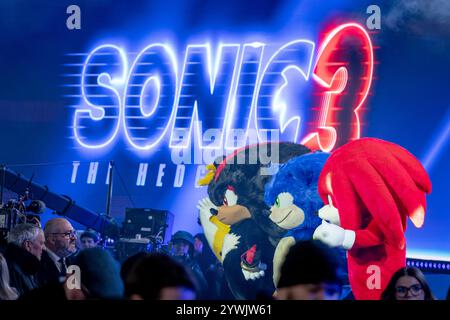 London, UK. 10th December 2024. 'Sonic The Hedgehog 3' UK Premiere at Cineworld Leicester Square. Credit: Guy Corbishley/Alamy Live News Stock Photo