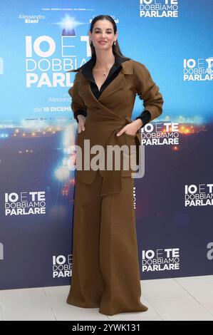 Francesca Chillemi attends at photocall of 'IO e Te dobbiamo parlare' movie at Le Meridien Visconti Hotel in Rome. Stock Photo