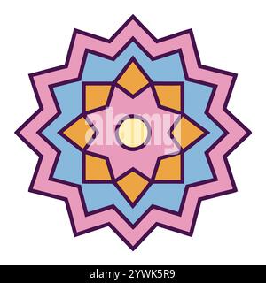 Beautiful Islamic Geometric Pattern - Elegant Arabic Star Design for ...