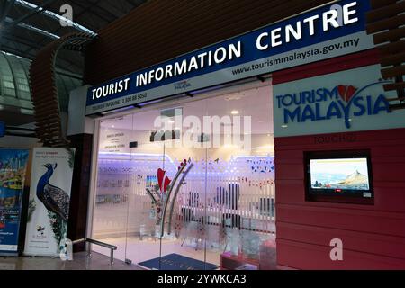 KUALA LUMPUR, MALAYSIA - DECEMBER 02, 2023: tourist information centre in KL Sentral, Malaysia's main transportation hub, connecting transit options l Stock Photo