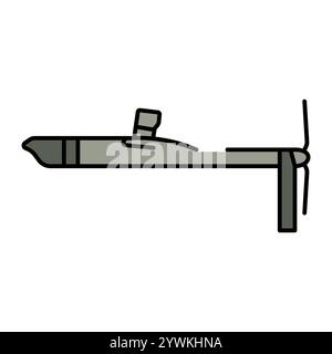 Altius-U line color icon. Long-range reconnaissance and strike drone.Sign for web page, mobile app, button, logo. Vector isolated button. Editable str Stock Vector