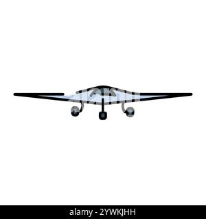 Orion line color icon. Attack and reconnaissance UAV.Sign for web page, mobile app, button, logo. Vector isolated button. Editable stroke. Stock Vector