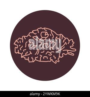 Sawdust line black icon. Sign for web page, mobile app, button, logo. Vector isolated button. Editable stroke. Stock Vector