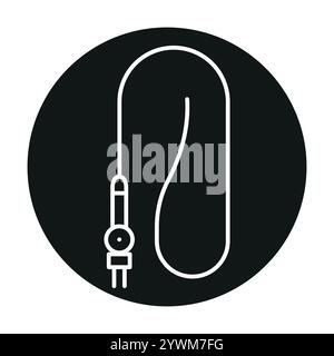 Gastroscopy procedure line black icon. Sign for web page, mobile app, button, logo. Vector isolated button. Editable stroke. Stock Vector