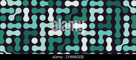 Metaballs shapes abstract  geometric background. Vector art. Stock Vector