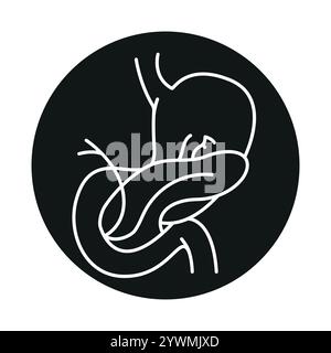 Splenectomy line black icon. Sign for web page, mobile app, button ...