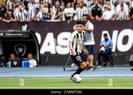 Rio, Brazil, december 8 2024 - Thiago Almada player in match between Botafogo vs Sao Paulo by the Brazilian Championship, 36th round in Nilton Santos Stock Photo