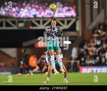 Deanna Cooper of Newcastle in the pregame warmup session during the Women's League Cup - Group Stage - Group A Manchester United Women v Newcastle United women at Leigh Sports Village, Leigh, United Kingdom, 11th December 2024  (Photo by Alfie Cosgrove/News Images) Stock Photo