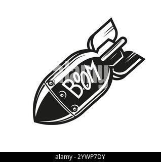 Pixel art comic explosion boom, vector illustration on isolated background. Stock Vector