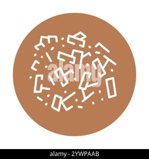 Fuel pellets line black icon. Sign for web page, mobile app, button, logo. Vector isolated button. Editable stroke. Stock Vector