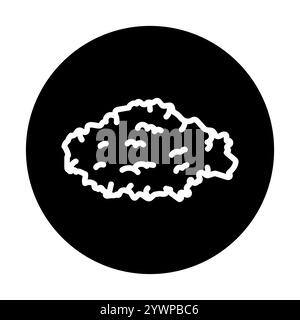 Sawdust line black icon. Sign for web page, mobile app, button, logo. Vector isolated button. Editable stroke. Stock Vector