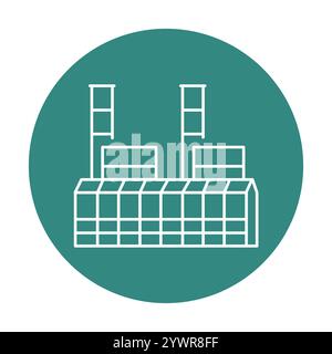 Alternative energy source. Vector isolated element. Stock Vector