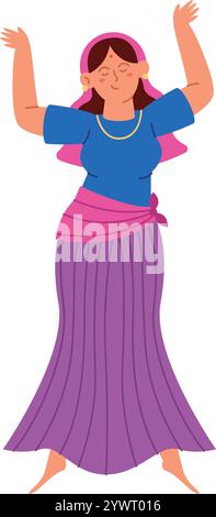 indian woman kathak folk dance Stock Vector Image & Art - Alamy
