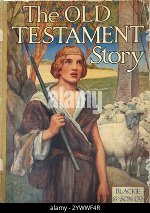 Antique Religious Children's Book the Old Testament Story Stock Photo
