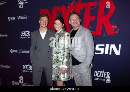 Christian Slater, Molly Brown and Patrick Gibson attending the 'Dexter
