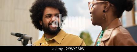 Smiling Friends Enjoying Outdoor Time Together Stock Photo